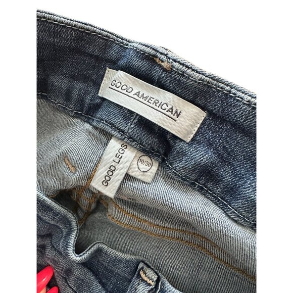 GOOD AMERICAN Good Legs Medium Wash Skinny Jeans Size 10 / 30" - Picture 6 of 6